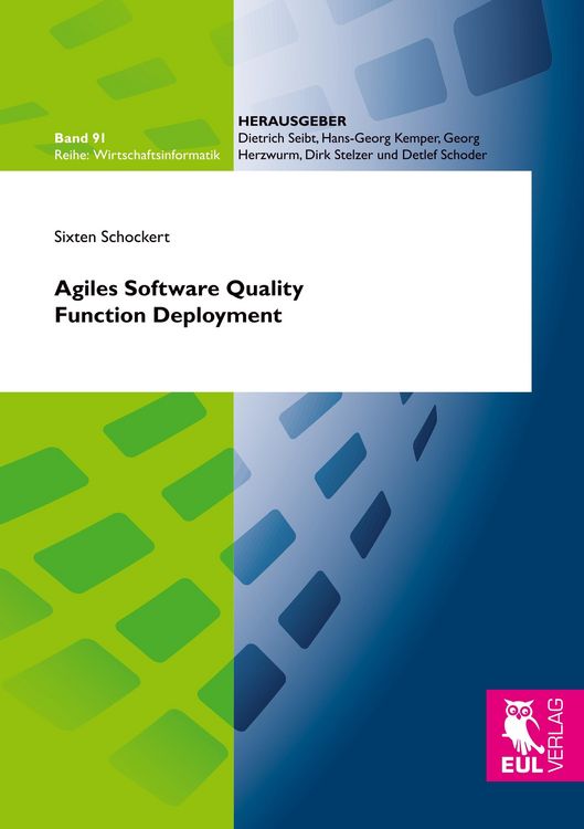 Produktbild: Agiles Software Quality Function Deployment