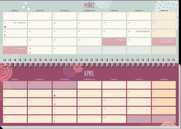 Produktbild: Tischkalender 2027 quer: Einatmen. Ausatmen. Sein.