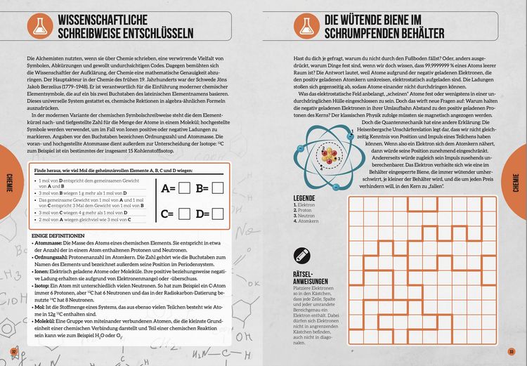 Produktbild: Das Wissenschafts-R&auml;tselbuch &ndash; &Uuml;ber 100 R&auml;tsel aus dem Pop-Science-Labor
