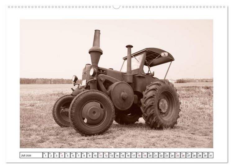 Produktbild: Von Lanz Bulldog bis Hanomag Traktor - Klassiker 1926 - 1975 (Wandkalender 2026 DIN A2 quer), CALVENDO Monatskalender