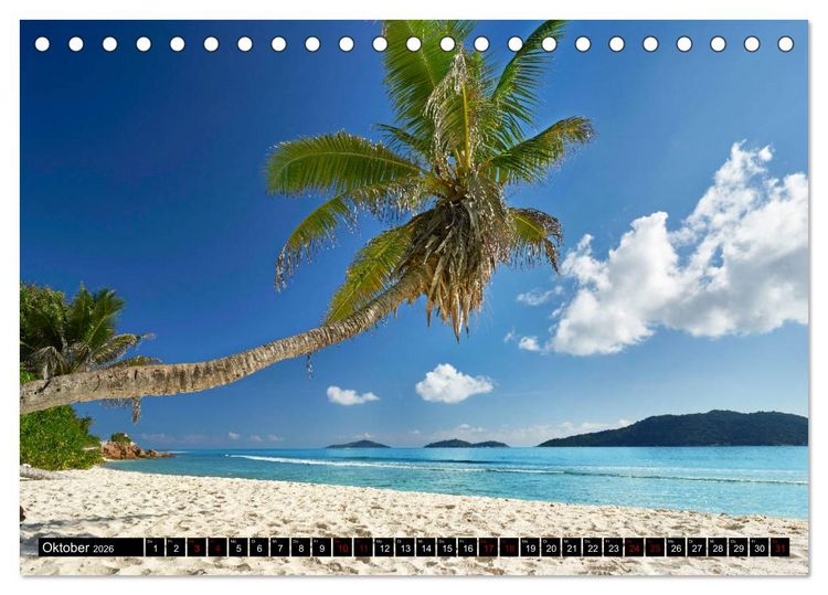 Produktbild: Seychellen Inselblicke (Tischkalender 2026 DIN A5 quer), CALVENDO Monatskalender