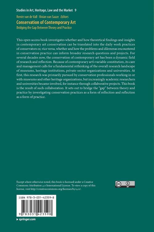 Produktbild: Conservation of Contemporary Art