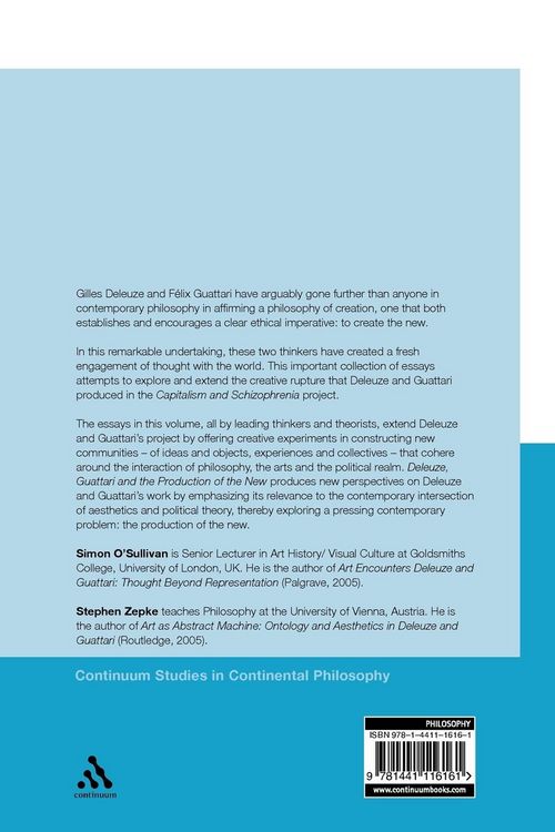 Produktbild: Deleuze, Guattari and the Production of the New