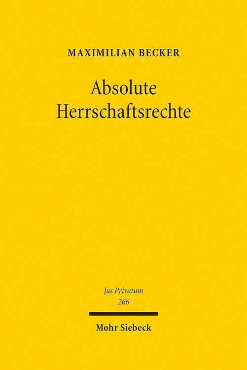 Produktbild: Absolute Herrschaftsrechte