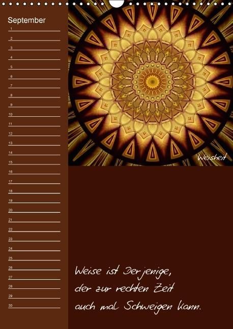Produktbild: Mandala - Spiegel der Seele / immerw&auml;hrender Geburtstagskalender (Wandkalender immerw&auml;hrend DIN A3 hoch)