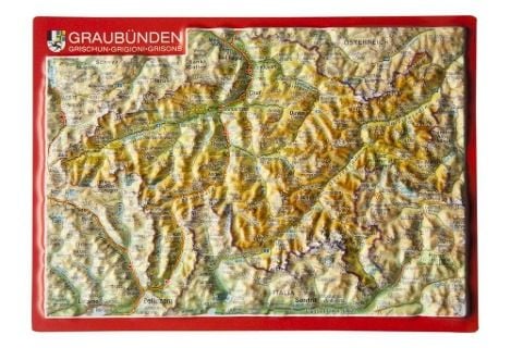 Produktbild: Markgraf, A: Reliefpostkarte Graub&uuml;nden