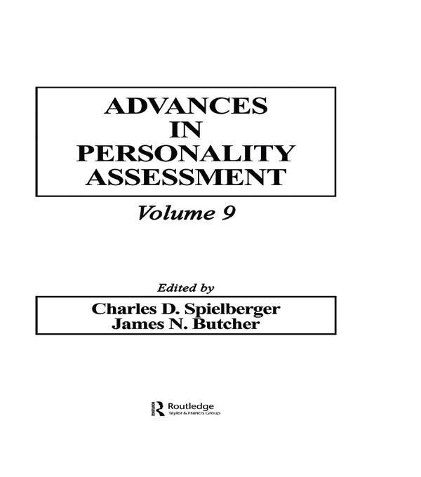 Produktbild: Advances in Personality Assessment