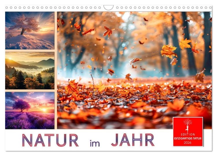 Produktbild: Natur im Jahr (Wandkalender 2026 DIN A3 quer), CALVENDO Monatskalender