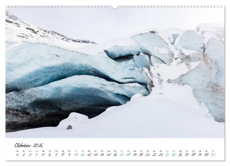 Produktbild: Eiswelten Morteratsch (hochwertiger Premium Wandkalender 2026 DIN A2 quer), Kunstdruck in Hochglanz