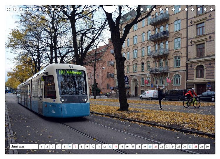 Produktbild: Die G&ouml;teborger Stra&szlig;enbahn (Wandkalender 2026 DIN A4 quer), CALVENDO Monatskalender