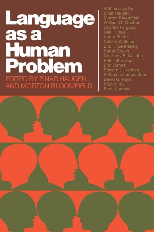 Produktbild: Language as a Human Problem