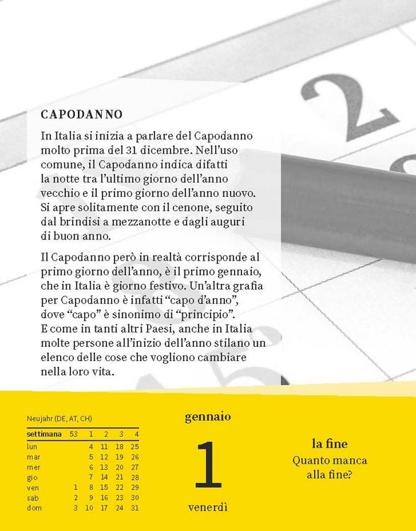 Produktbild: Langenscheidt Sprachkalender Italienisch 2027