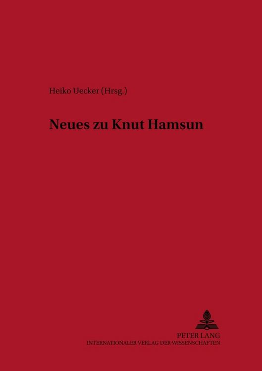 Produktbild: Neues zu Knut Hamsun