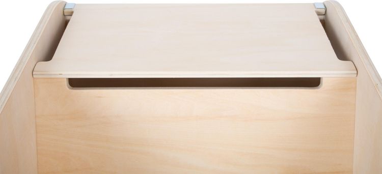 Produktbild: Small foot 12423 - Spielzeugbox mit Sitz und Rollen Elefant Wildlife, Holz/Filz, Ma&szlig;e: 63x51x41cm