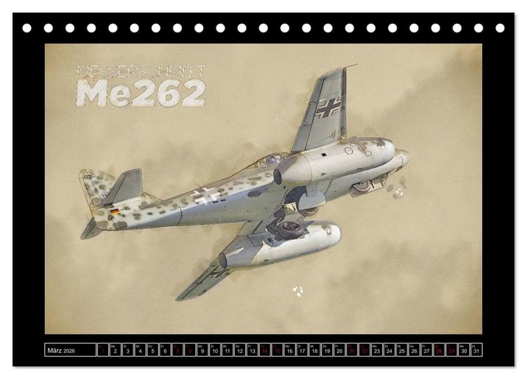 Produktbild: Aero Action Art - Luftfahrt Kunst (Tischkalender 2026 DIN A5 quer), CALVENDO Monatskalender