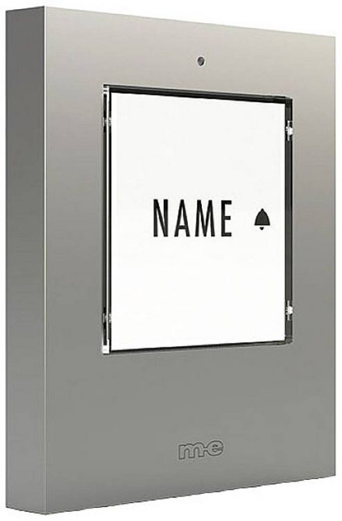 Produktbild: M-e modern-electronics 41302 Funkklingel Sender beleuchtet, mit Namensschild