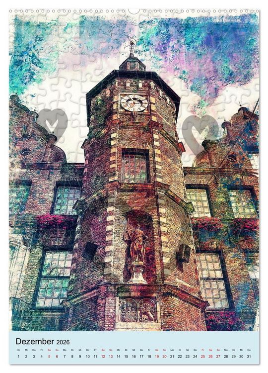 Produktbild: D&uuml;sseldorf die Stadt am Rhein (Wandkalender 2026 DIN A2 hoch), CALVENDO Monatskalender