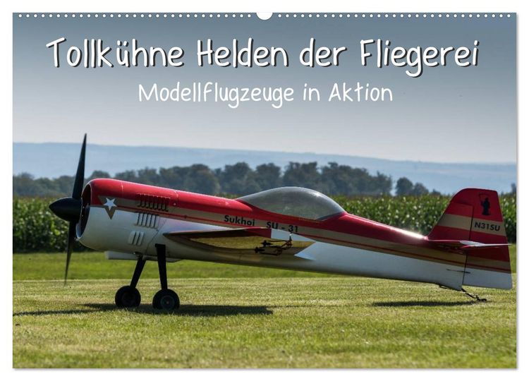Produktbild: Tollk&uuml;hne Helden der Fliegerei - Modellflugzeuge in Aktion (Wandkalender 2026 DIN A2 quer), CALVENDO Monatskalender
