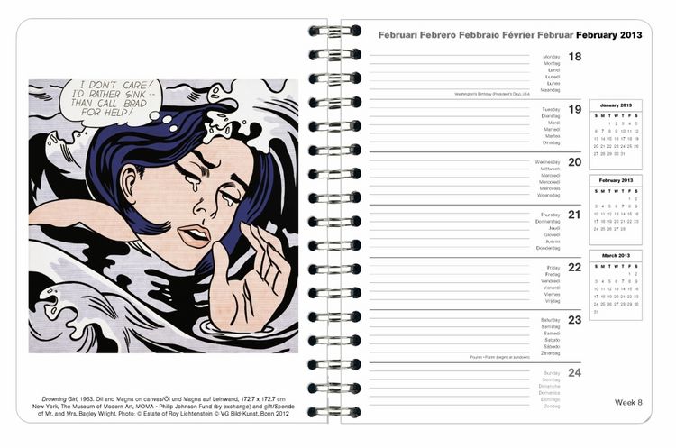 Produktbild: Roy Lichtenstein, Buchkalender 2013