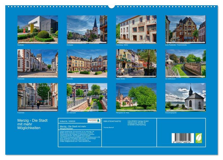 Produktbild: Merzig - Die Stadt mit mehr M&ouml;glichkeiten (hochwertiger Premium Wandkalender 2026 DIN A2 quer), Kunstdruck in Hochglanz