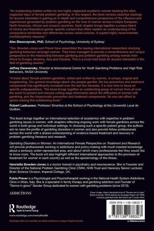 Produktbild: Gambling Disorders in Women