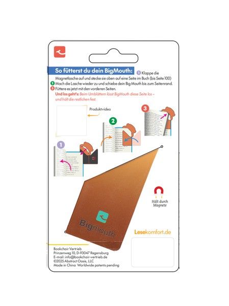 Produktbild: Bigmouth Affe - Dein schlaues Lesezeichen - Mit Magnet