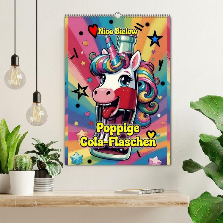Produktbild: Poppige Cola-Flaschen (Wandkalender 2027 DIN A2 hoch), CALVENDO Monatskalender