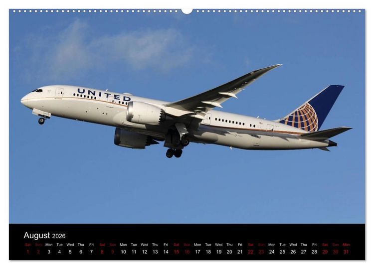 Produktbild: Widebody Jets (High Quality Premium Wall Calendar 2026 DIN A2 landscape),CALVENDO 12 Month Wall Calendar