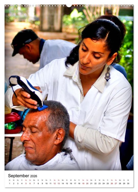 Produktbild: Cuba Coiffeur - Frisch frisiert in Havanna (hochwertiger Premium Wandkalender 2026 DIN A2 hoch), Kunstdruck in Hochglanz