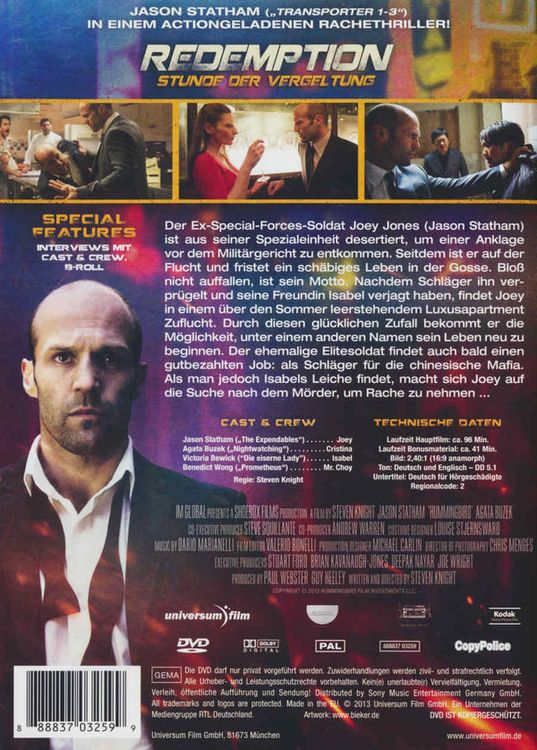 Produktbild: Redemption - Stunde der Vergeltung