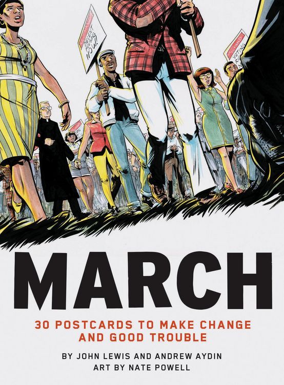 Produktbild: March: 30 Postcards to Make Change and Good Trouble