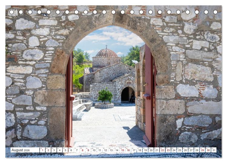 Produktbild: Rhodos und Symi, Perlen in der &Auml;gis (Tischkalender 2026 DIN A5 quer), CALVENDO Monatskalender