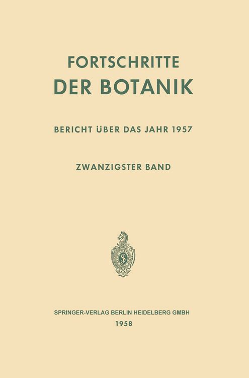 Produktbild: Fortschritte der Botanik