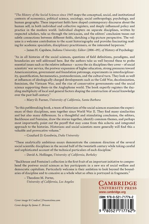 Produktbild: The History of the Social Sciences Since 1945