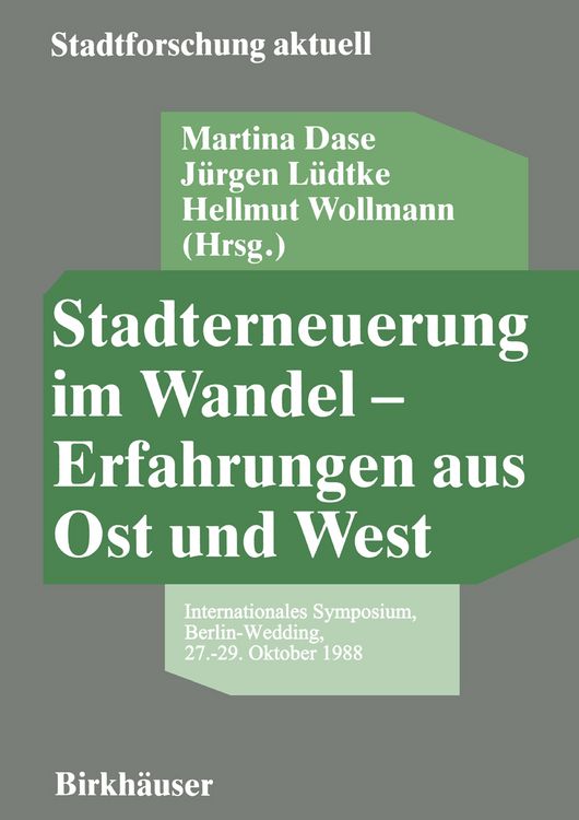 Produktbild: Stadterneuerung im Wandel - Erfahrungen aus Ost und West