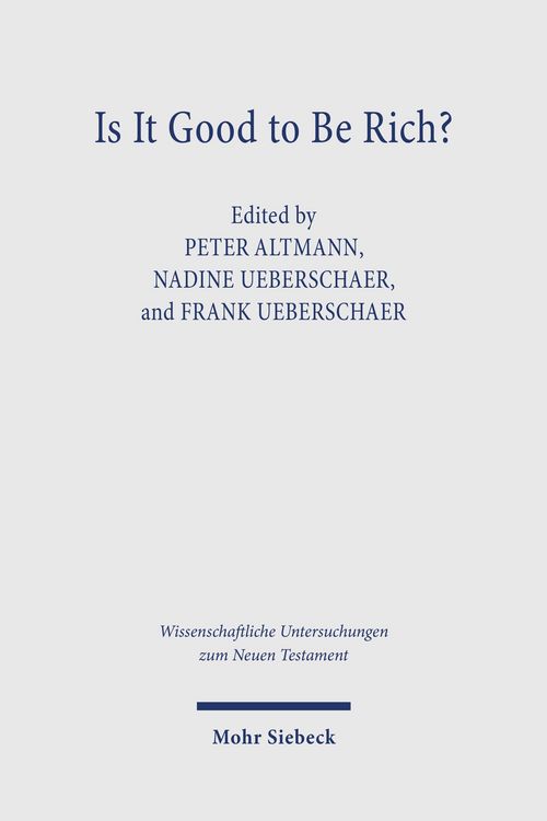 Produktbild: Is It Good to Be Rich?