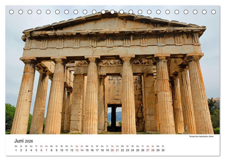 Produktbild: Reise nach Athen (Tischkalender 2026 DIN A5 quer), CALVENDO Monatskalender