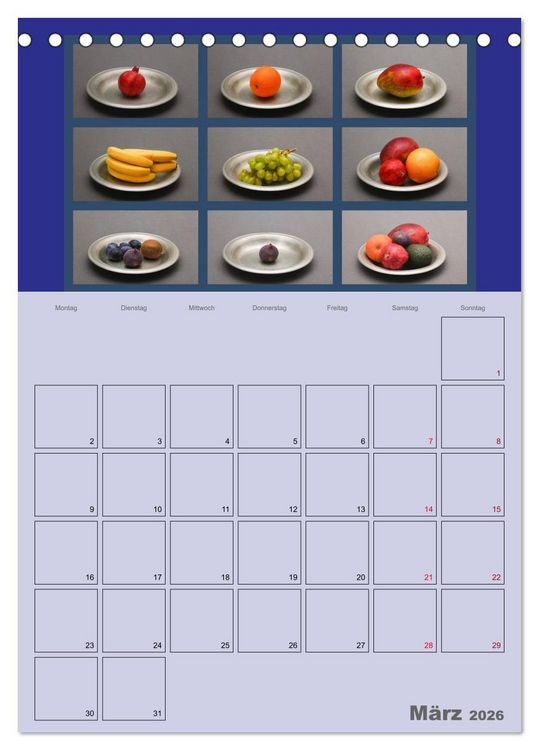 Produktbild: Food (Tischkalender 2026 DIN A5 hoch), CALVENDO Monatskalender