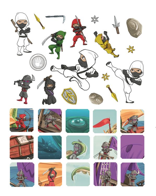 Produktbild: Mein Ausmalstickerbuch - Ninjas