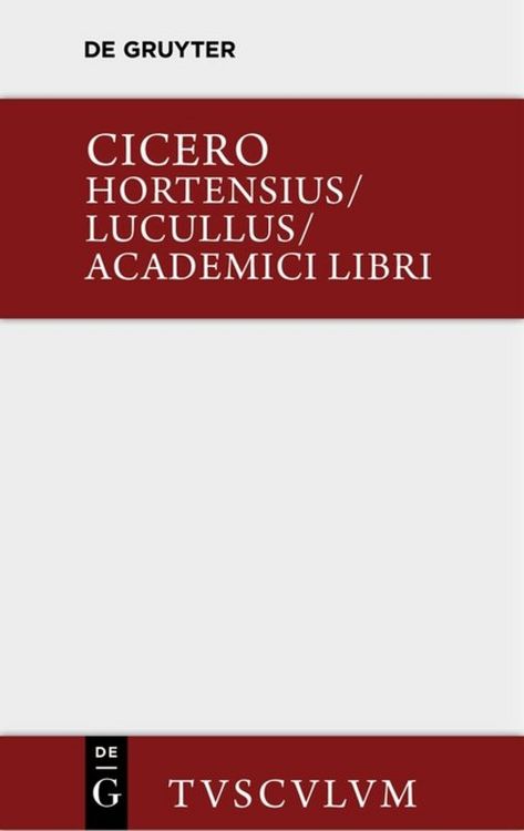 Produktbild: Hortensius. Lucullus. Academici libri