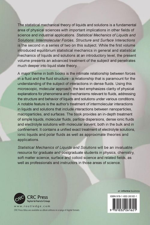 Produktbild: Statistical Mechanics of Liquids and Solutions