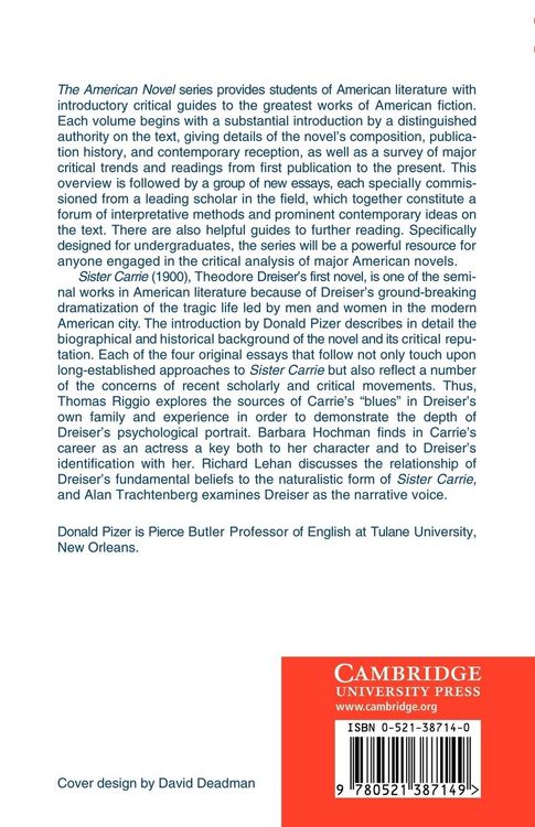 Produktbild: New Essays on Sister Carrie