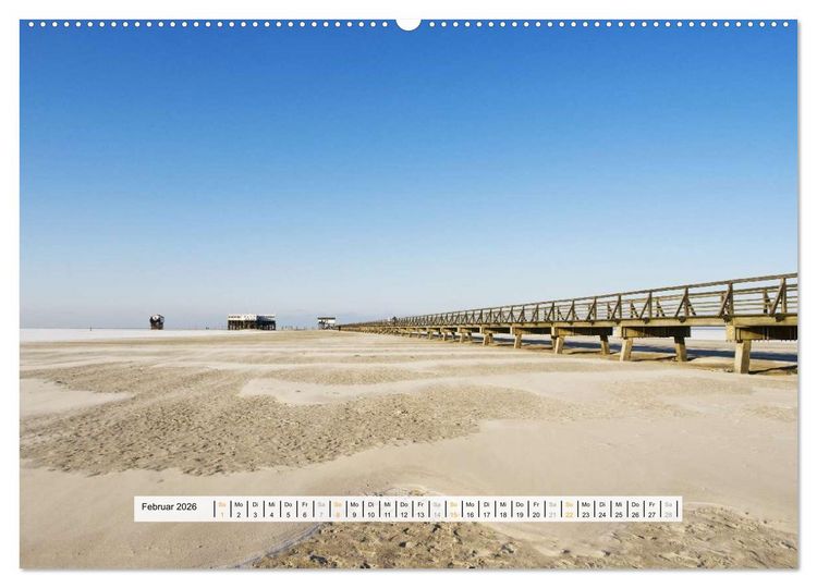 Produktbild: St. Peter-Ording (Wandkalender 2026 DIN A2 quer), CALVENDO Monatskalender
