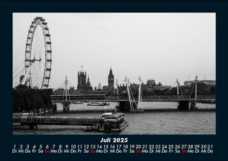 Produktbild: London 2025 Fotokalender DIN A5
