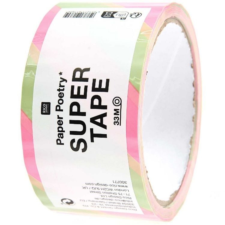 Produktbild: Paketklebeband Pistazie / Neonpink, 5 cm x 32 m