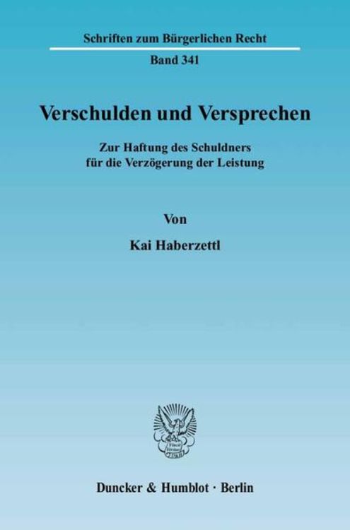 Produktbild: Verschulden und Versprechen.