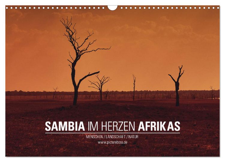 Produktbild: SAMBIA IM HERZEN AFRIKAS (Wandkalender 2026 DIN A3 quer), CALVENDO Monatskalender