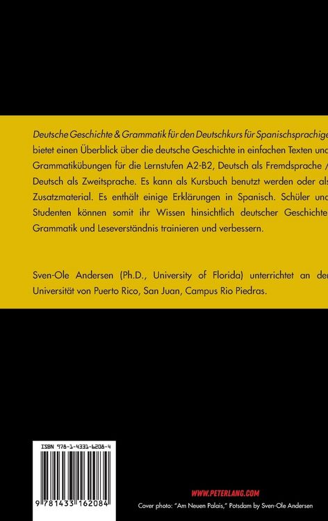 Produktbild: Deutsche Geschichte & Grammatik f&uuml;r den Deutschkurs f&uuml;r Spanischsprachige