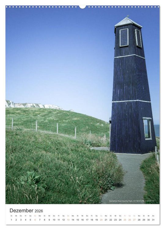 Produktbild: Roadtrip durch S&uuml;dengland (Wandkalender 2026 DIN A2 hoch), CALVENDO Monatskalender