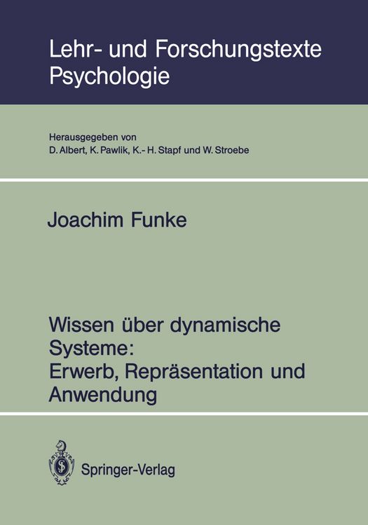 Produktbild: Wissen &uuml;ber dynamische Systeme: Erwerb, Repr&auml;sentation und Anwendung